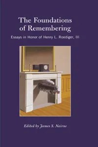The Foundations of Remembering_cover