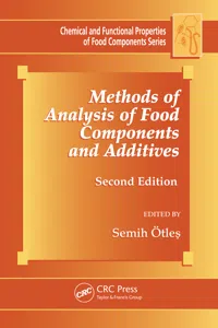 Methods of Analysis of Food Components and Additives_cover