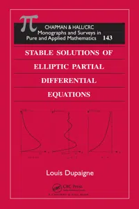 Stable Solutions of Elliptic Partial Differential Equations_cover