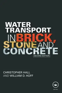 Water Transport in Brick, Stone and Concrete_cover