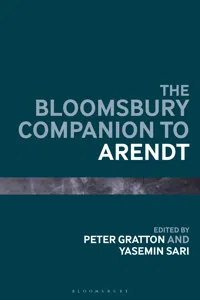 The Bloomsbury Companion to Arendt_cover