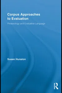 Corpus Approaches to Evaluation_cover