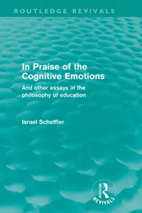 In Praise of the Cognitive Emotions_cover