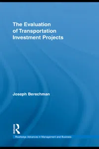 The Evaluation of Transportation Investment Projects_cover