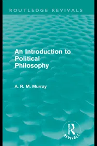 An Introduction to Political Philosophy_cover