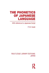 The Phonetics of Japanese Language_cover