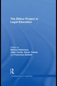 The Ethics Project in Legal Education_cover
