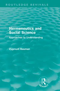 Hermeneutics and Social Science_cover