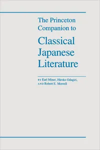 The Princeton Companion to Classical Japanese Literature_cover