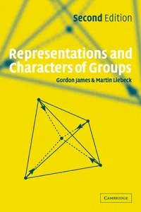 Representations and Characters of Groups_cover