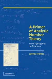 A Primer of Analytic Number Theory_cover