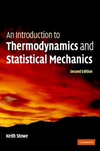 An Introduction to Thermodynamics and Statistical Mechanics_cover