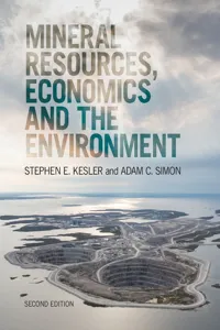 Mineral Resources, Economics and the Environment_cover