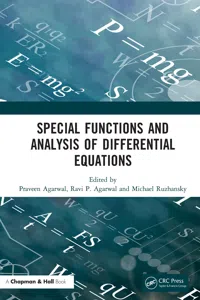 Special Functions and Analysis of Differential Equations_cover