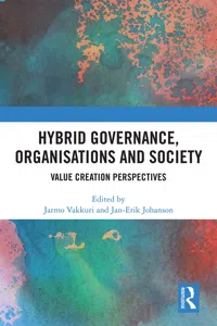 Hybrid Governance, Organisations and Society_cover