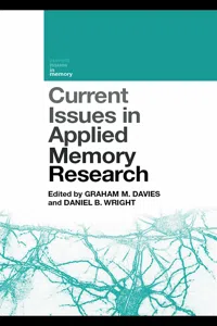 Current Issues in Applied Memory Research_cover