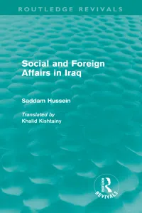 Social and Foreign Affairs in Iraq_cover