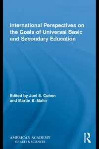 International Perspectives on the Goals of Universal Basic and Secondary Education_cover