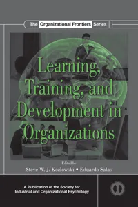 Learning, Training, and Development in Organizations_cover