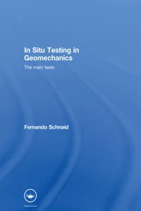 In Situ Testing in Geomechanics_cover