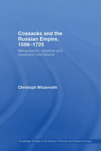 Cossacks and the Russian Empire, 1598–1725_cover