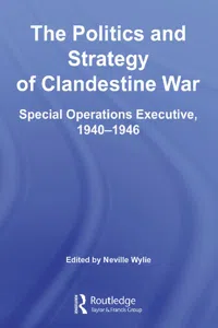 The Politics and Strategy of Clandestine War_cover