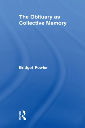 The Obituary as Collective Memory
