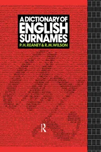 A Dictionary of English Surnames_cover