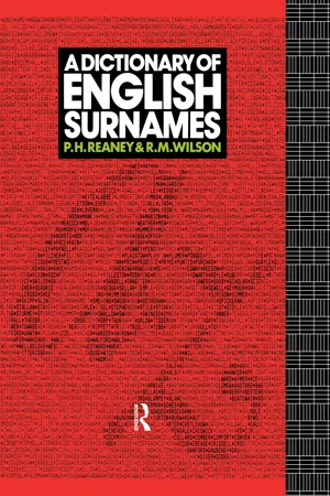 A Dictionary of English Surnames