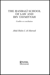 The Hanbali School of Law and Ibn Taymiyyah_cover