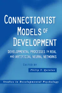 Connectionist Models of Development_cover