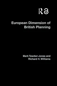 The European Dimension of British Planning_cover