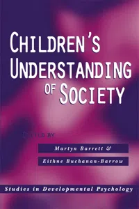 Children's Understanding of Society_cover