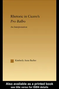 Rhetoric in Cicero's Pro Balbo_cover