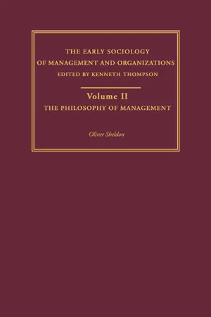 The Philosophy of Management