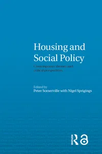 Housing and Social Policy_cover