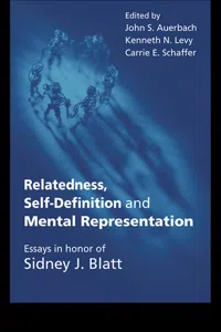 Relatedness, Self-Definition and Mental Representation_cover