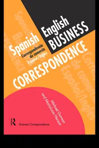 Spanish/English Business Correspondence_cover