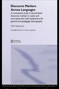 Discourse Markers Across Languages_cover