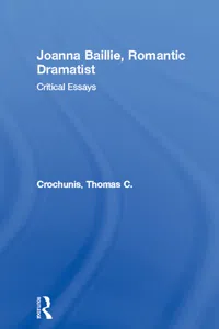 Joanna Baillie, Romantic Dramatist_cover