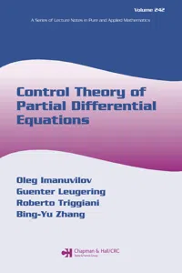 Control Theory of Partial Differential Equations_cover