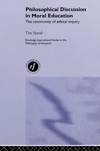 Philosophical Discussion in Moral Education_cover