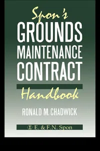 Spon's Grounds Maintenance Contract Handbook_cover