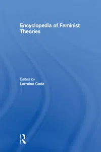 Encyclopedia of Feminist Theories_cover