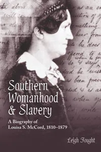 Southern Womanhood and Slavery_cover