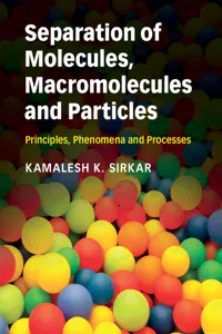 Separation of Molecules, Macromolecules and Particles_cover