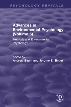 Advances in Environmental Psychology (Volume 5)