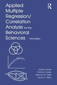 Applied Multiple Regression/Correlation Analysis for the Behavioral Sciences_cover