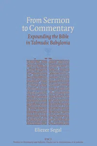 From Sermon to Commentary_cover