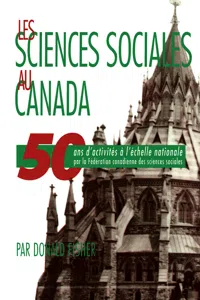 Les sciences sociales au Canada_cover